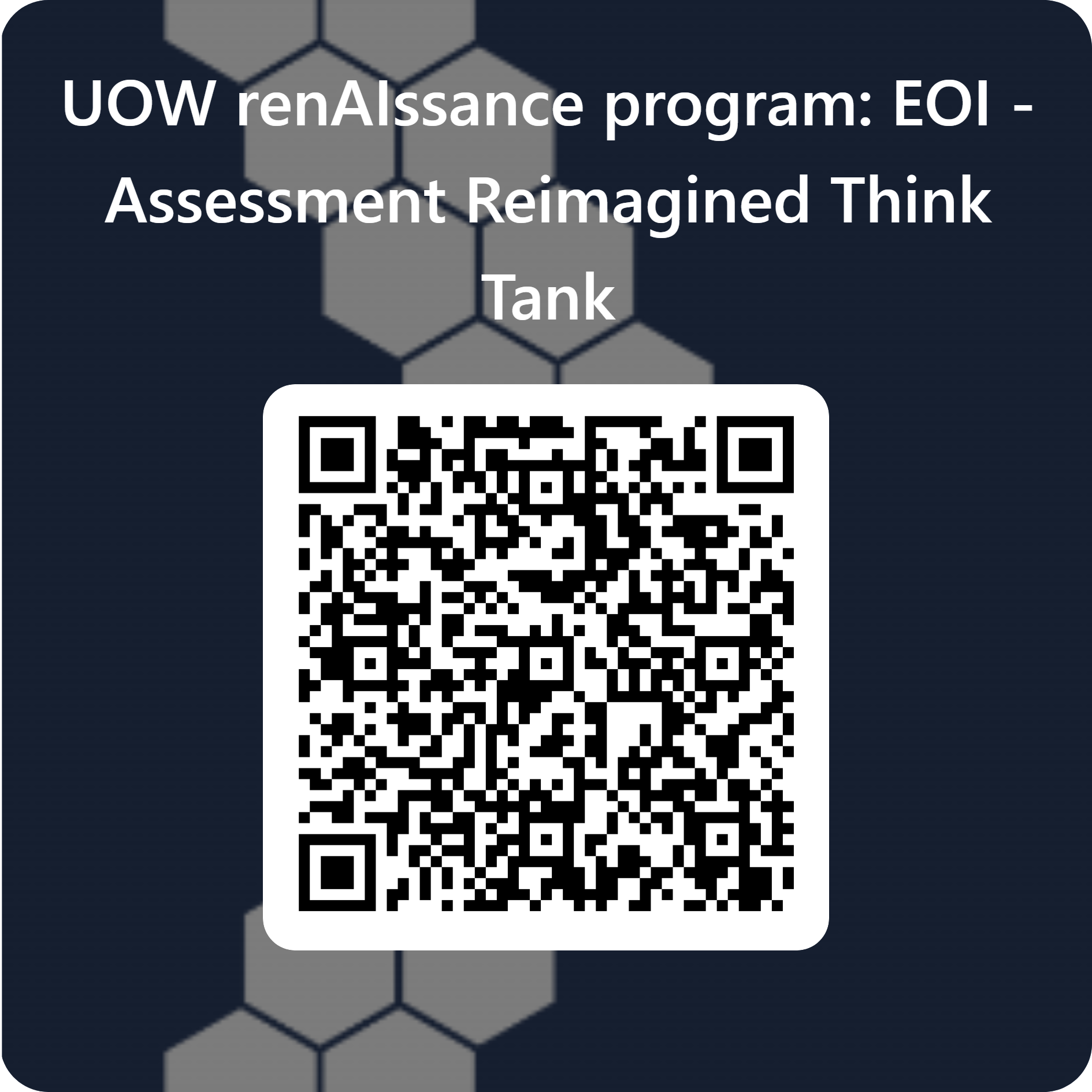QR code for Assessment Reimagined